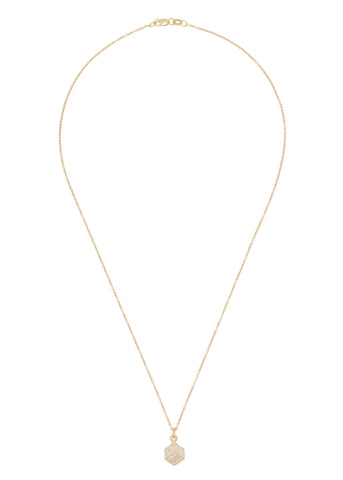 Dice Necklace in 14k - Diamond