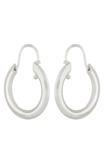 Swivel Hoops in Silver