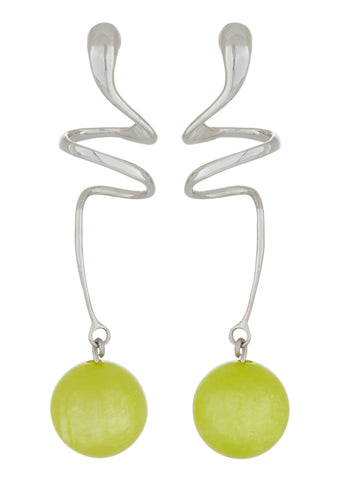 Martini Earring - Olive