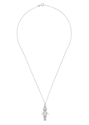 Baby Diamonds Necklace in Silver