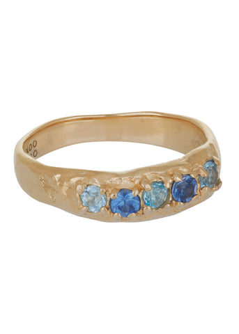 Mother Ring - Sapphire Blue Topaz