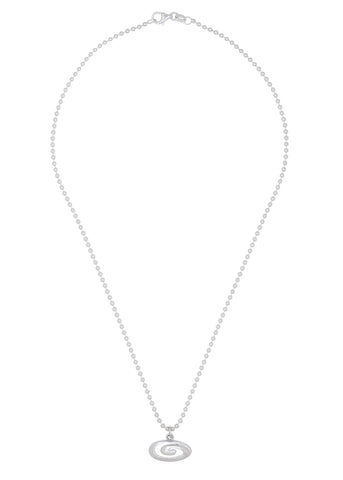Infinity Charm Necklace in Silver