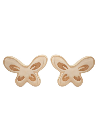 Butterfly Studs in 14k