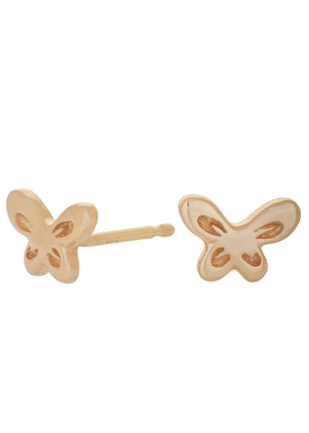 Butterfly Studs in 14k