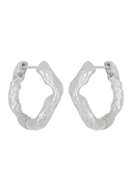 【レア美品】nanagu four hoops ring silver925 4 Pack 925 Solid Sterling Silver Endless Hoop Earrings Set