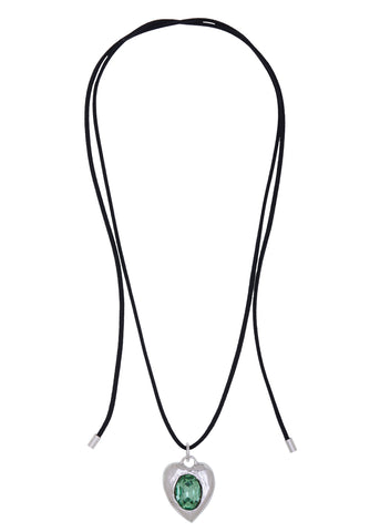 Pacha Cord Necklace in Silver - Lizard