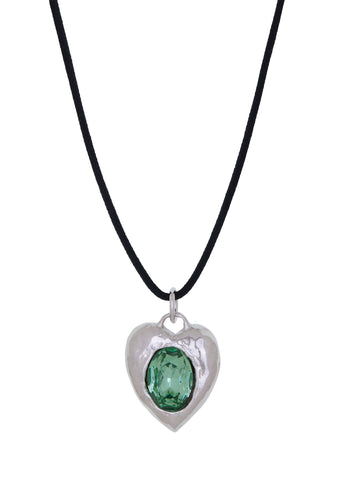 Pacha Cord Necklace in Silver - Lizard