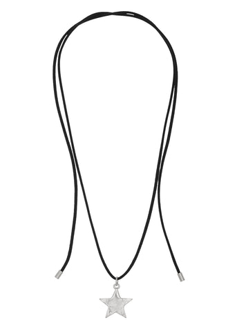 Star Pacha Cord Necklace in Silver