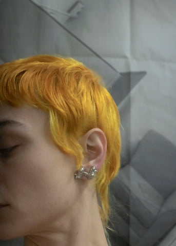 Big Bow Earrings in Gold