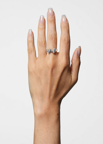 Mini Bow Ring in Sterling Silver