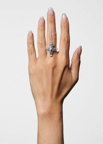 Baby Diamonds Ring in Sterling Silver