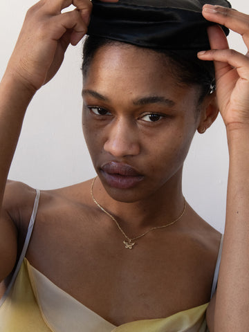 Butterfly Charm Necklace in 14K