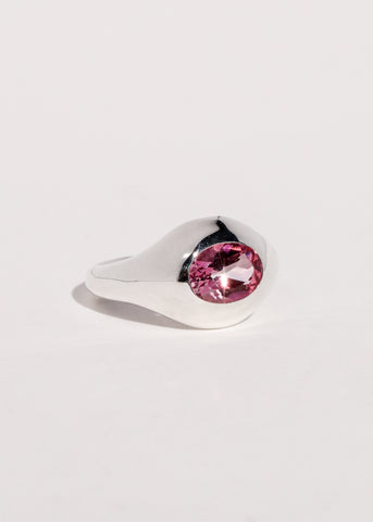 Palatial Ring in Sterling Silver - Pink Topaz