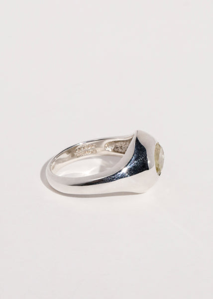 Palatial Ring in Sterling Silver - Lemon Quartz – Mondo Mondo