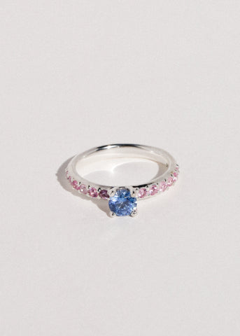 Princess Pave Ring - Blue/Rose