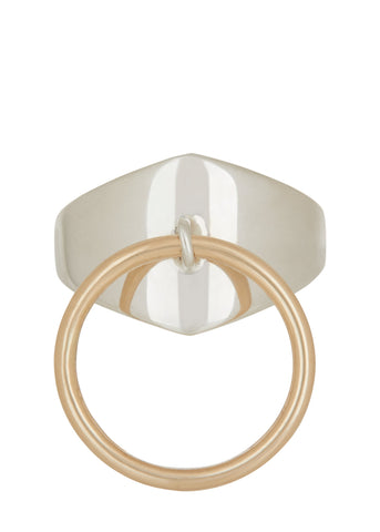 Odalisque Ring with 14k Loop in Sterling Silver