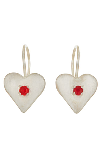 Sweetheart Earrings in Sterling Silver