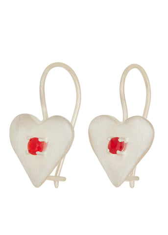 Sweetheart Earrings in Sterling Silver