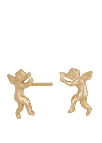 Eros and Psyche Studs in 14k