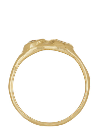 Felt Ring Divine in 14k - Diamonds