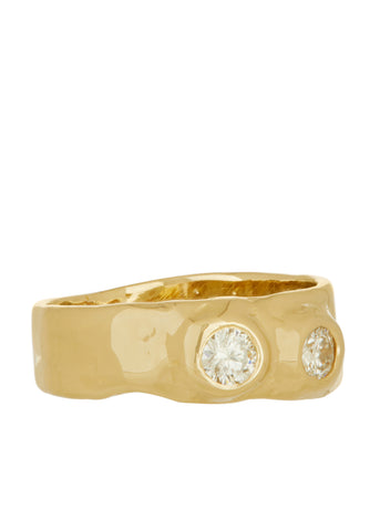 Felt Ring Divine in 14k - Diamonds