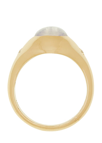 Palatial Ring with Diamonds in 14k