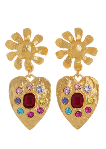 Tropicana Earrings in Gold - Multi