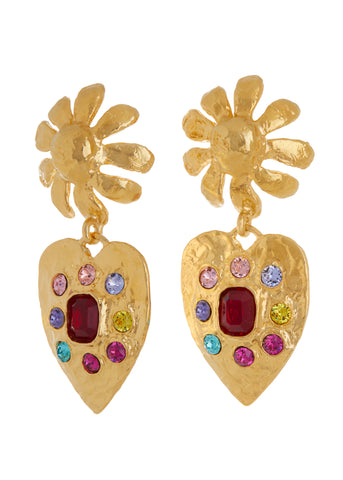 Tropicana Earrings in Gold - Multi