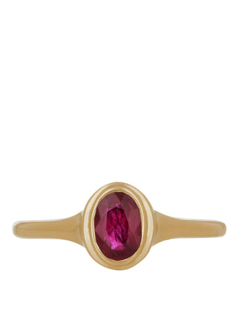 Ondine Ring - Faceted Ruby