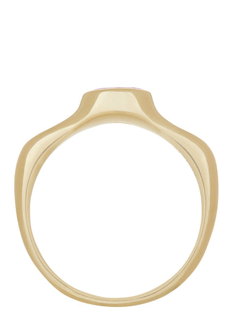 Cecil Ring in Gold - Faceted Pink Sapphire
