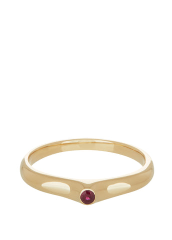 Dulce Ring in Gold - Faceted Ruby