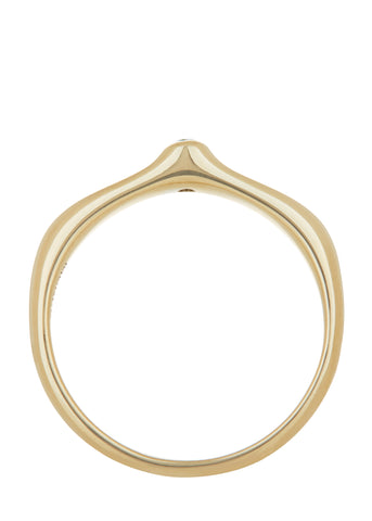 Dulce Ring in Gold - Faceted Emerald
