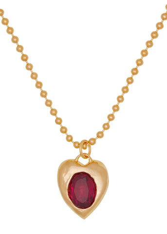 Pacha Necklace in Gold - Ruby