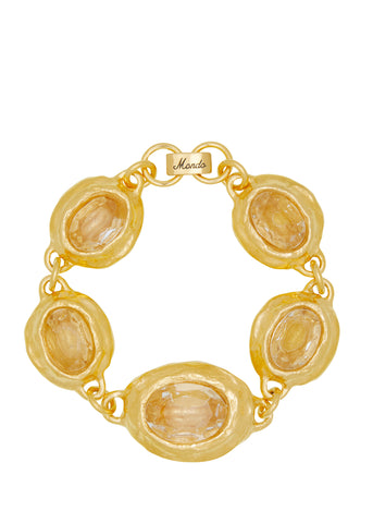 Monsieur Bracelet in Gold - Crystal