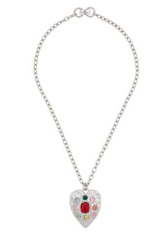 Tropicana Necklace in Silver - Multi