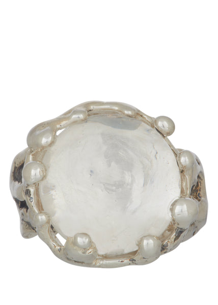 Felt Ring in Sterling Silver - Crystal – Mondo Mondo