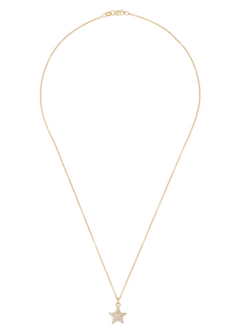 Star Pave Necklace in 14k - Diamonds