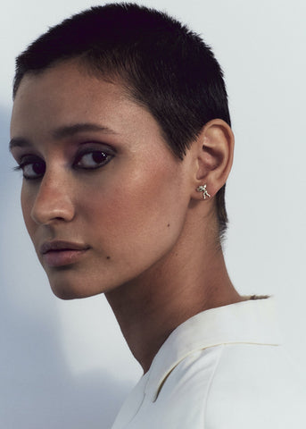 Eros and Psyche Studs in 14k
