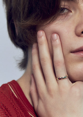 Fortuna Ring in 14k - Emerald & Ruby