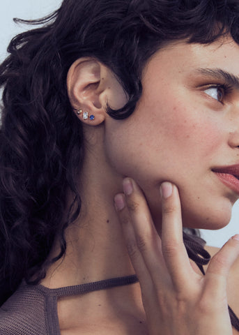 Guinevere Studs - Amethyst