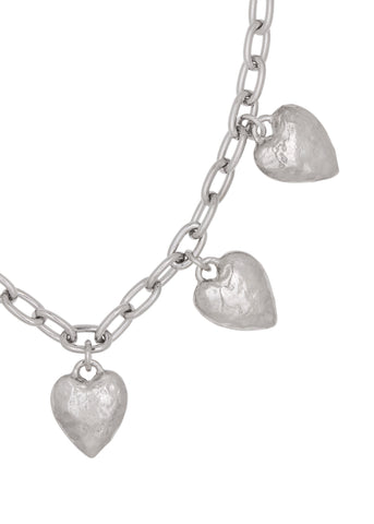 Heart Burn Necklace in Silver