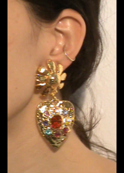 Tropicana Earrings in Gold - Multi – Mondo Mondo