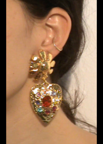 Tropicana Earrings in Gold - Multi