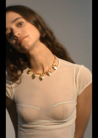 Heart Burn Necklace in Gold