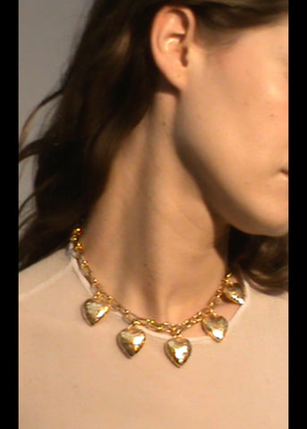 Heart Burn Necklace in Gold