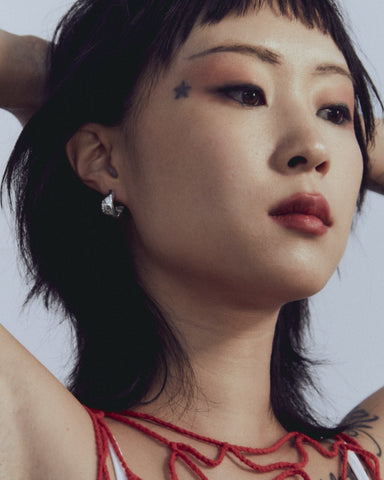 Cosmopolitan Hoops in Sterling Silver