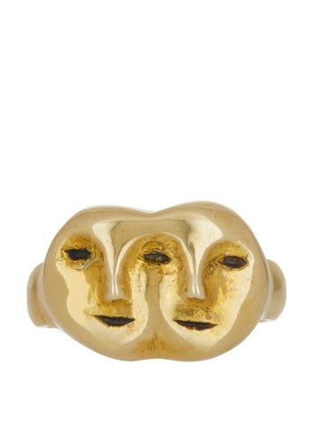 Archive Janus Ring in Brass