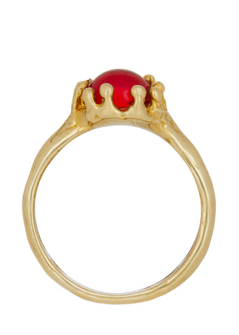 Archive Lush Ring in Brass - Red