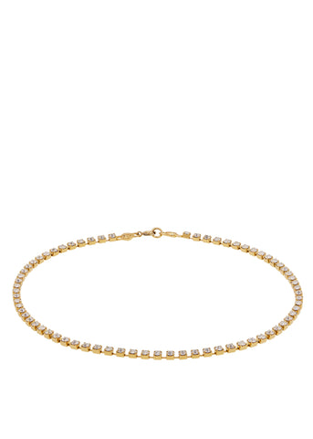 Archive Crystal Choker in Gold