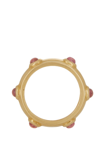 Archive Gold Plated Palmas Ring - Pink Tourmaline